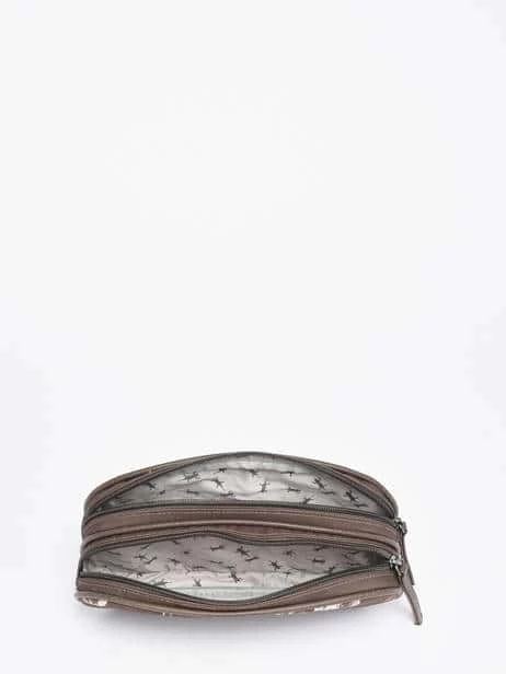 Trousse Vintage Urban Marron (Taupe Lion) - Caméléon - 2 Compartiments – Image 3