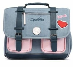 Cartable 38 Cm Vintage Jeans Love- Caméléon - CP CE1 CE2