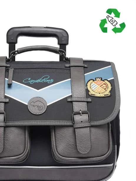 Cartable Ă Roulettes 38 Cm Vintage Blue Badge - Cameleon - CP, CE1, CE2 â Image 5