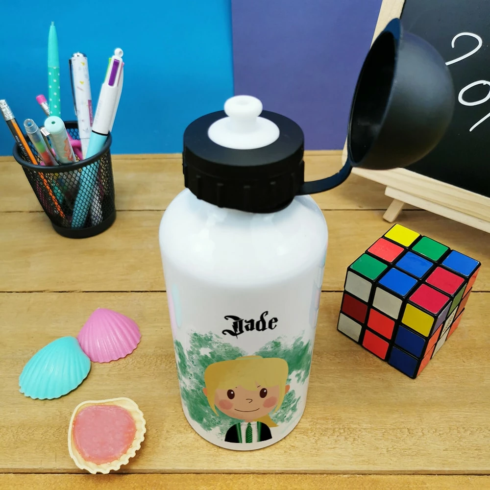 Gourde Personnalisée - Petite Sorcière - Cadeau Rentrée Scolaire Pourfille – Image 2