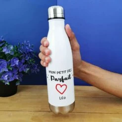 Bouteille Isotherme 500ml"Mon Petit Fils Parfait" - Cadeau Mamie,papy Personnalisé
