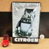 Plaque Métal Vintage Déco - Citroën 2 CV - Joie De Vivre - 30 X 20 Cm