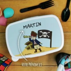 Boîte à Goûter Enfant Personnalisée - PlastiquePirate