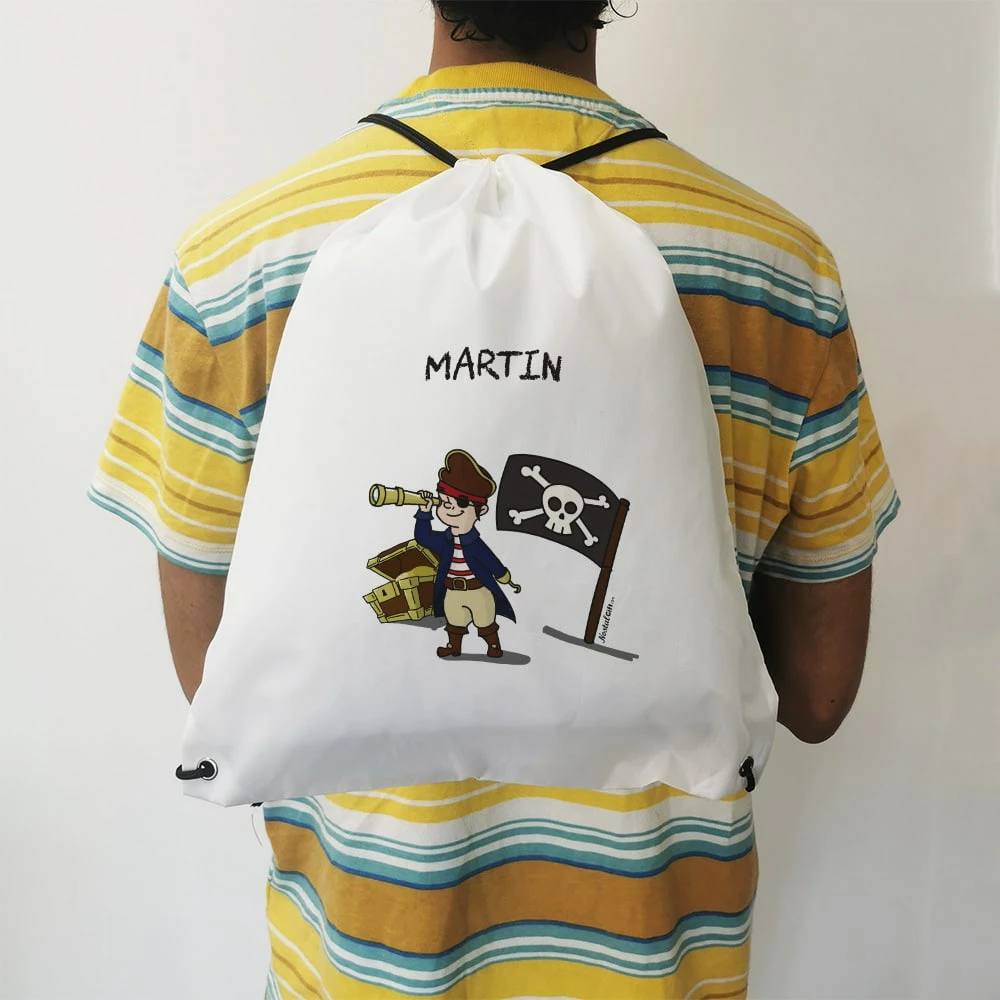 Sac à Dos Sport Personnalisé : Gym, Piscine... - Pirate - Cadeaugarçon – Image 2