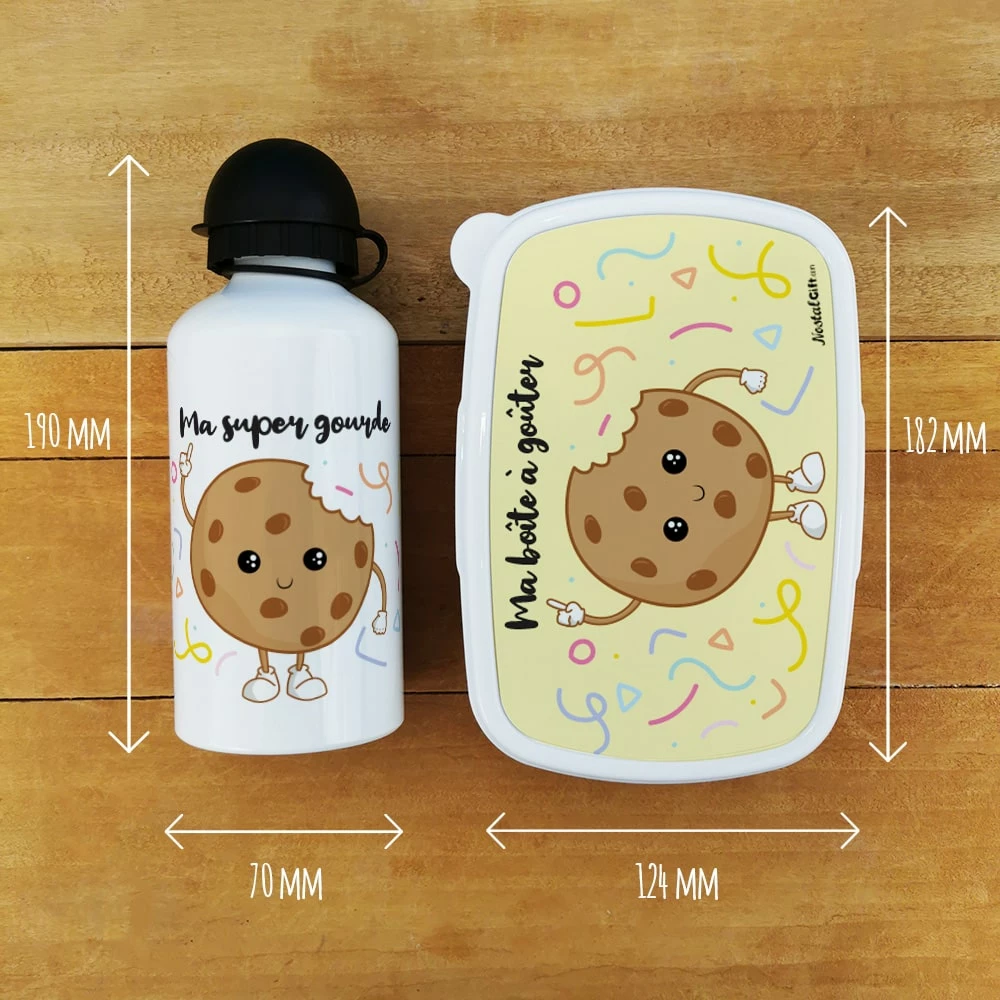 Boîte à Goûter & Gourde Enfant Cookie – Image 4