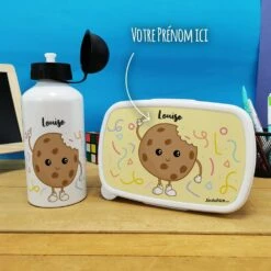 Boîte à Goûter & Gourde Enfant PersonnaliséesCookie