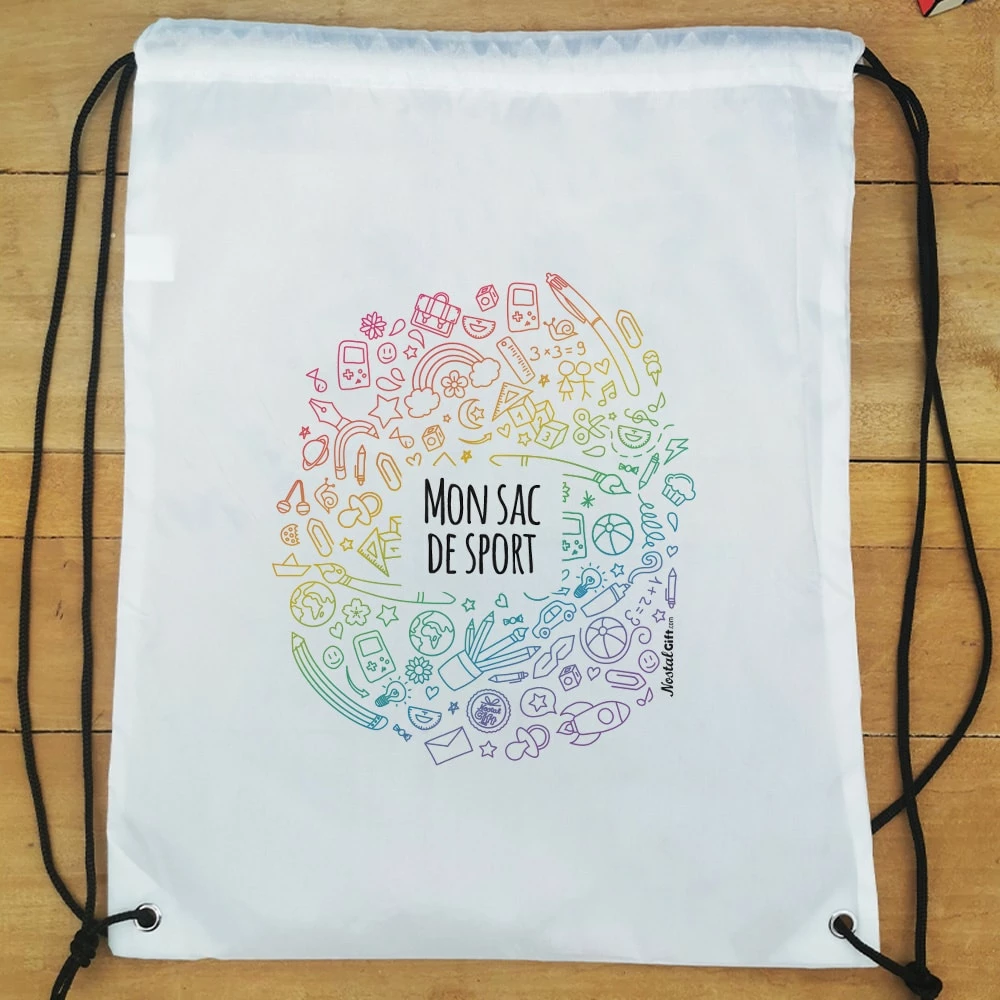 Sac Ă Dos Sport : Gym, Piscine... - Arc En Ciel - Cadeaufille â Image 4