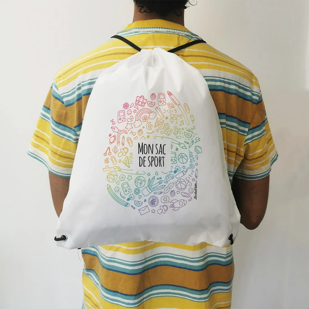 Sac Ă Dos Sport : Gym, Piscine... - Arc En Ciel - Cadeaufille â Image 2