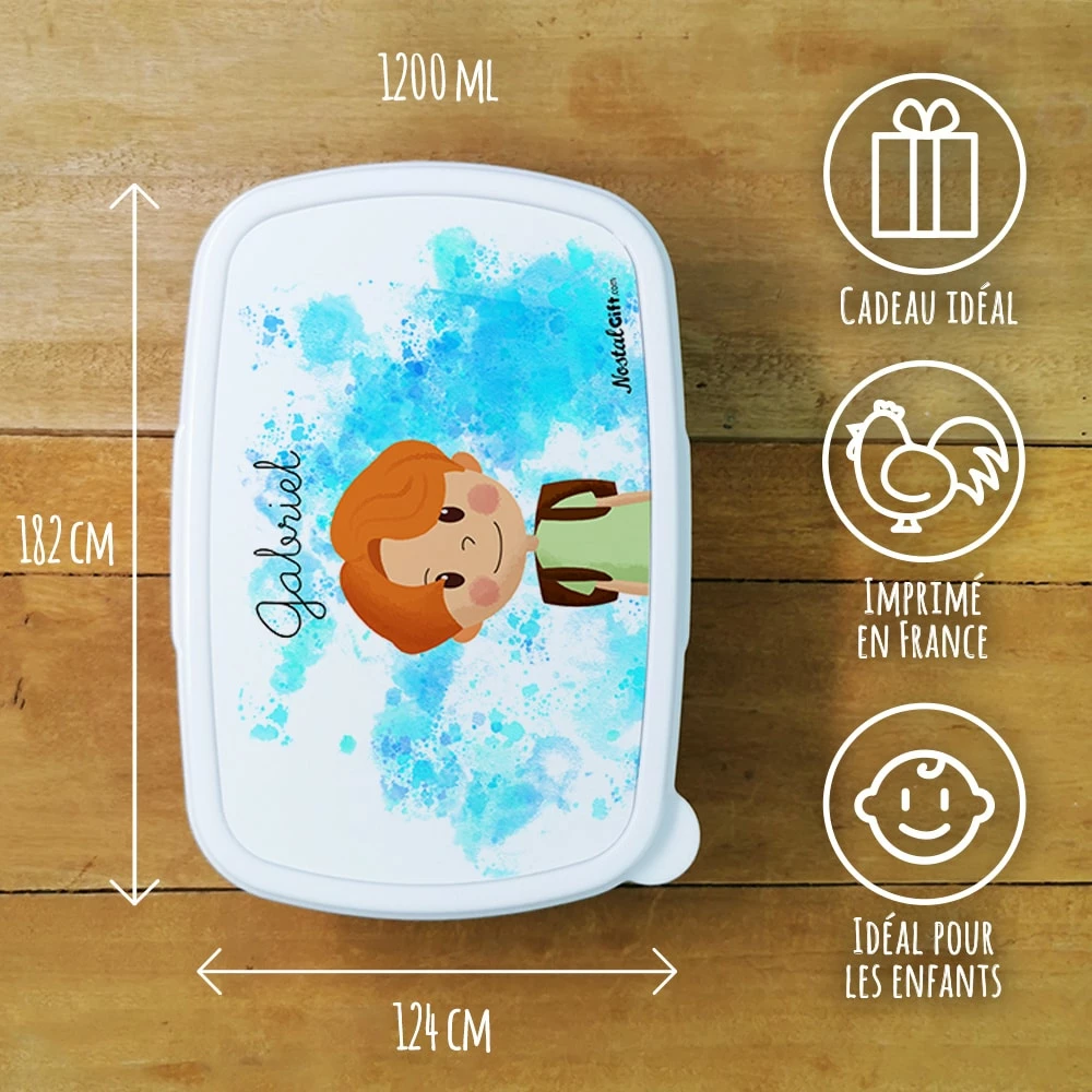 Boîte à Goûter Enfant Personnalisée - PlastiquePetit écolier – Image 2