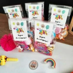 5 Sachets De Bonbons -Joyeux Anniversaire - Licorne