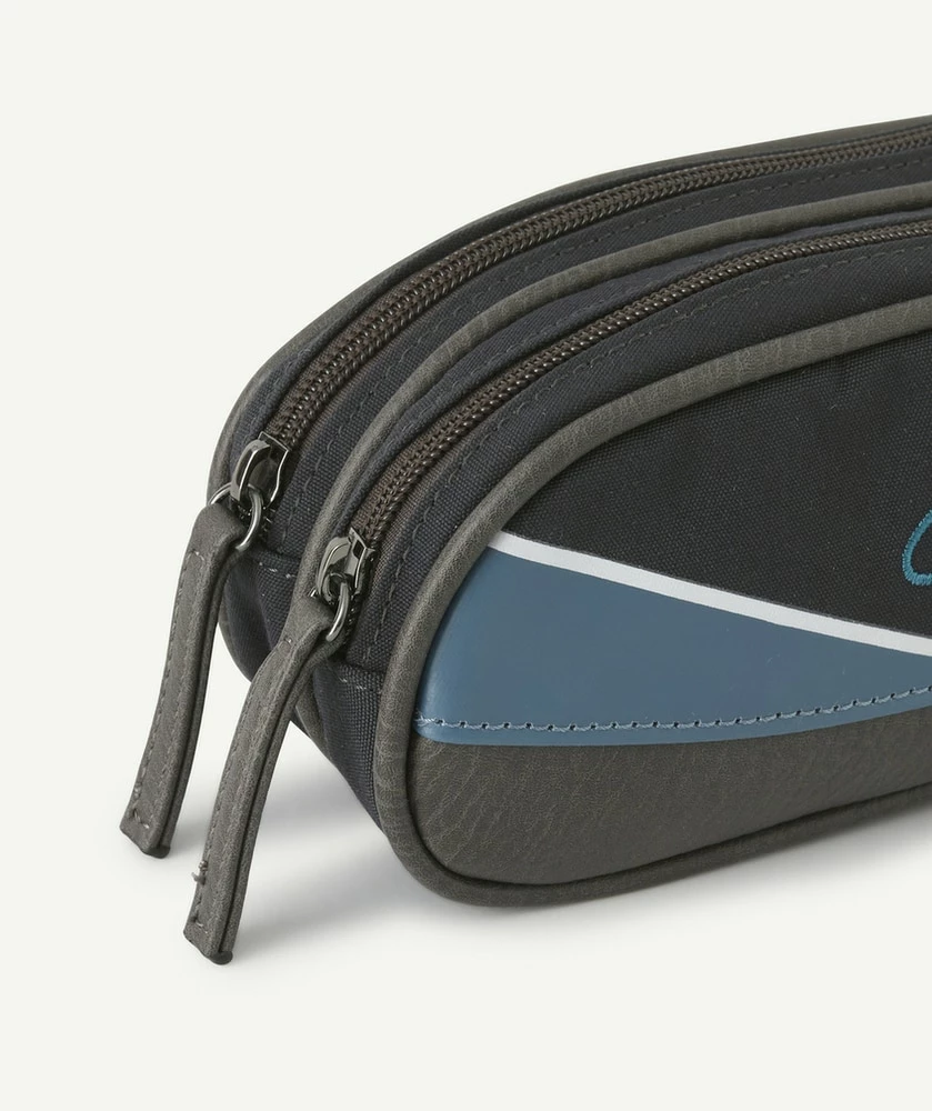 Trousse Vintage Bleu (Blue Badge) - Caméléon - 2 Compartiments – Image 3