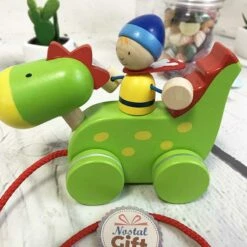 Animal En Bois Ă Tirer - Dragon Et Chevalier Ă Tirer