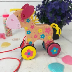 Animal En Bois Ă Tirer - Clahra Le Cheval