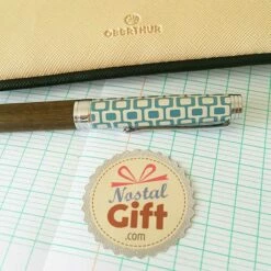 Stylo Bille Bleu En Bois Avec étui - Modèle Austin (Oberthur)