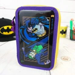 Batman - Trousse Métallique 3 Compartiments Avec Accessoires