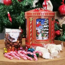 Carrousel Boîte à Musique De Noël - Confiseries Rétro - Sous La Neige