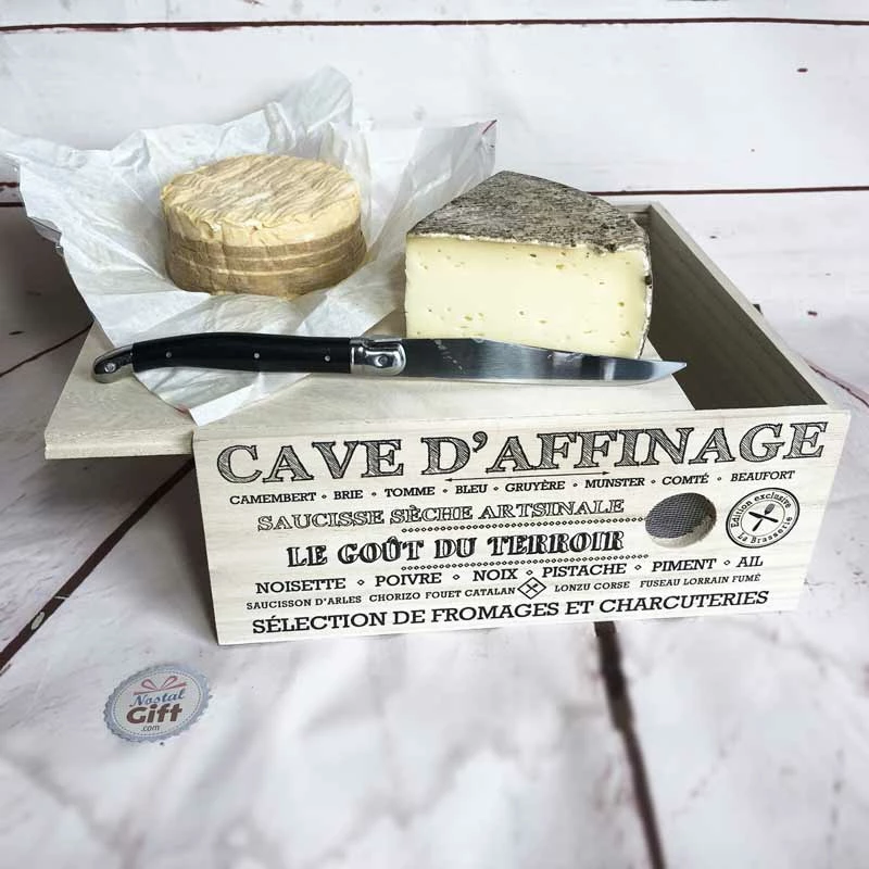Boite Ă Fromage - Cave D'affinage Avec Couteau Et Grille De Ventilation
