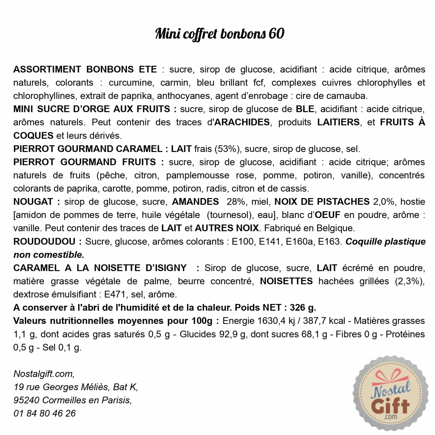 Coffret Bonbon Ancien: Boite De Conserve Remplie De Bonbons "Pour La Meilleure Maman" – Image 5