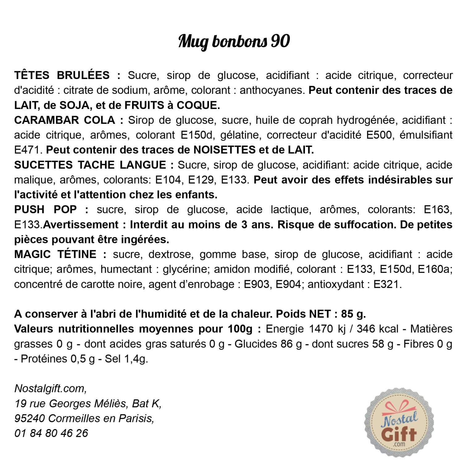 Mug "Merci" Bonbons Rétro 90 - Collection Arc-en-ciel – Image 5