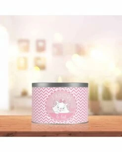 Bougie Végétale - J'adore Le Lait (Aristochat) - Parfum Lait-fraise - Edition Métal