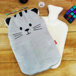 Bouillotte Petit Chat Gris toute Douce - Kitty  