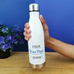 Bouteille Isotherme 500ml"Je Suis Un Beau Papa Qui Déchire"