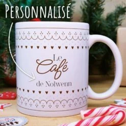 Mug "Café De Noël" Personnalisé - Cadeau Noël