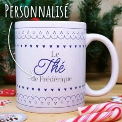 Mug "Thé De Noël" Personnalisé - Cadeau Noël