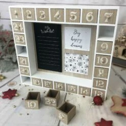 Calendrier De L'avent Cadre En Bois