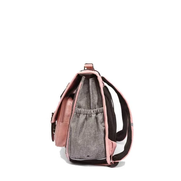 Cartable 38 Cm Vintage Rose Et Ses Pin's Personnalisable - Caméléon - CP CE1 CE2 – Image 3