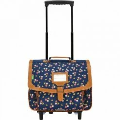 Cartable à Roulettes Bleu Alexa 38 Cm Imprimé De Cerises - Tann's