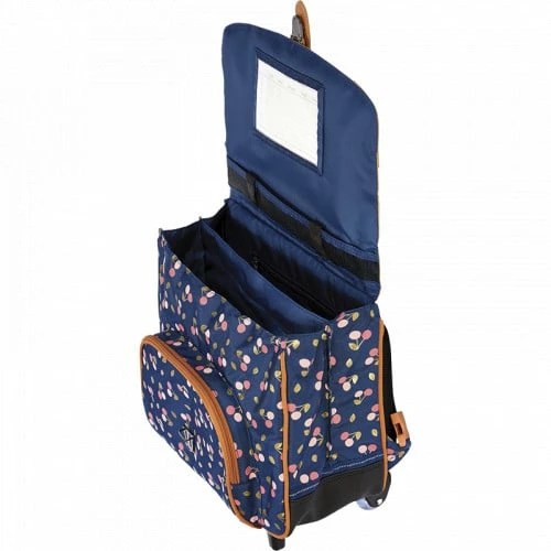 Cartable à Roulettes Bleu Alexa 38 Cm Imprimé De Cerises - Tann's – Image 5