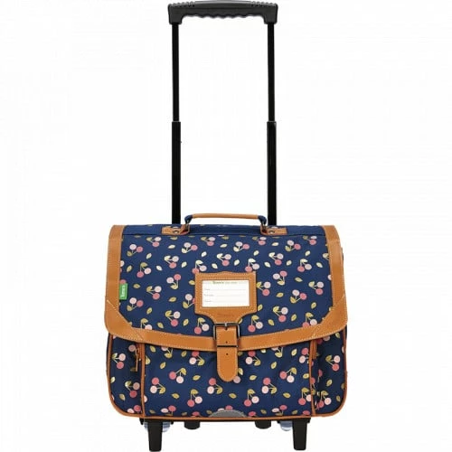 Cartable à Roulettes Bleu Alexa 38 Cm Imprimé De Cerises - Tann's