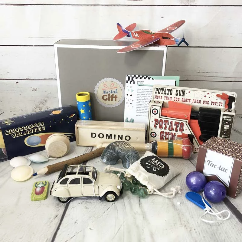 Jouet Petit Garçon - Coffret Cadeau De Jouets Traditionnels