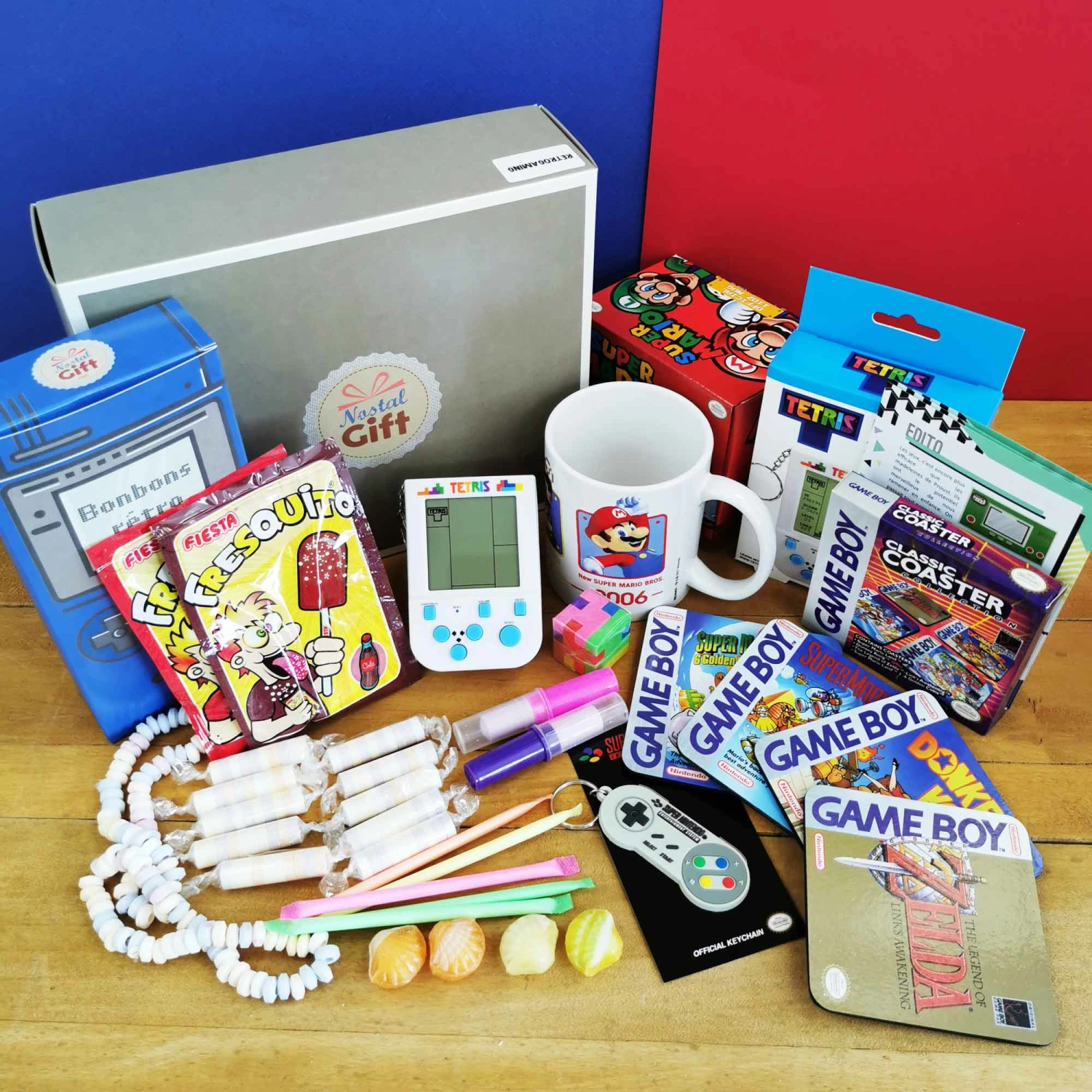 Coffret Cadeau « Retrogaming » Et Sa Console Tetris