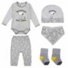 Snoopy - Ensemble Pyjama Bébé - 5 Pièces - 1 Mois