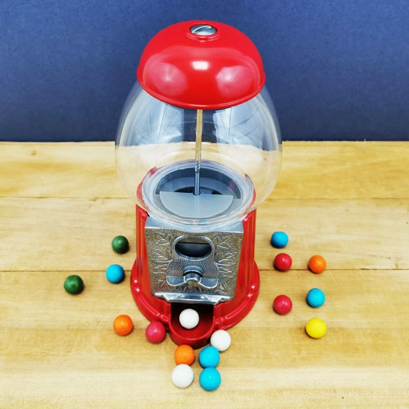 Distributeur En Verre Et MĂ©tal De Bubble-gum 23cm - Boules De Chewing-gum â Image 5