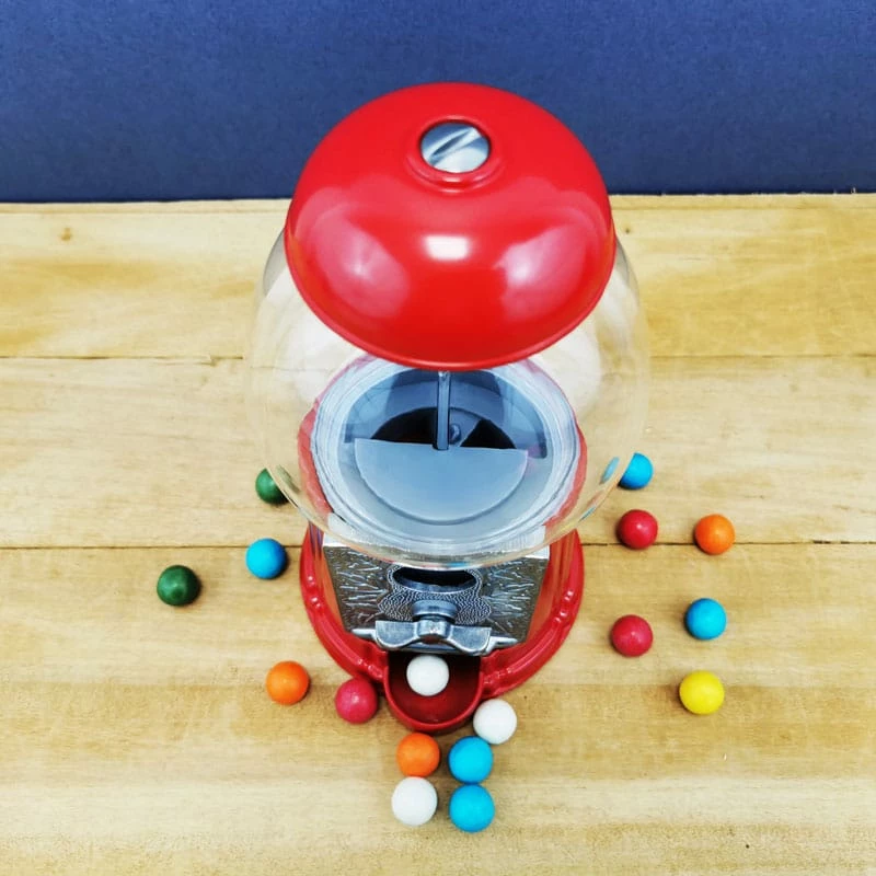 Distributeur En Verre Et MĂ©tal De Bubble-gum 23cm - Boules De Chewing-gum â Image 4