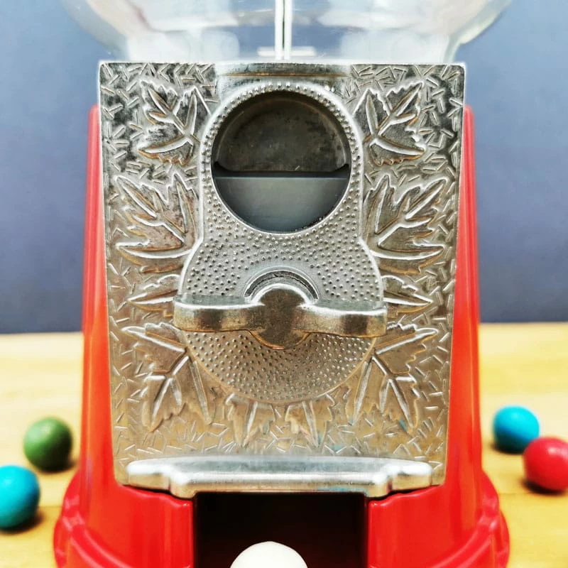 Distributeur En Verre Et MĂ©tal De Bubble-gum 23cm - Boules De Chewing-gum â Image 3