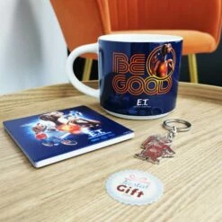 E.T L’extraterrestre - Coffret Cadeau 3 Pièces - Mug, Sous-verre Et Porte-clé