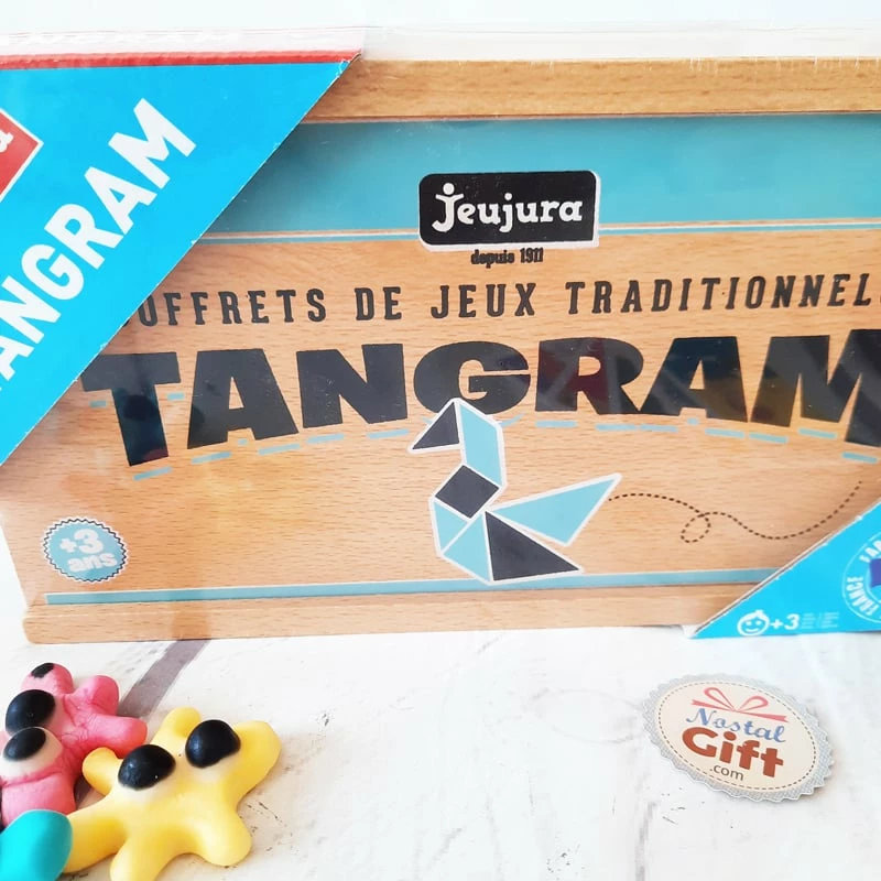 Jeu De Société - Tangram En Bois - Coffret En Bois Jeujura – Image 2