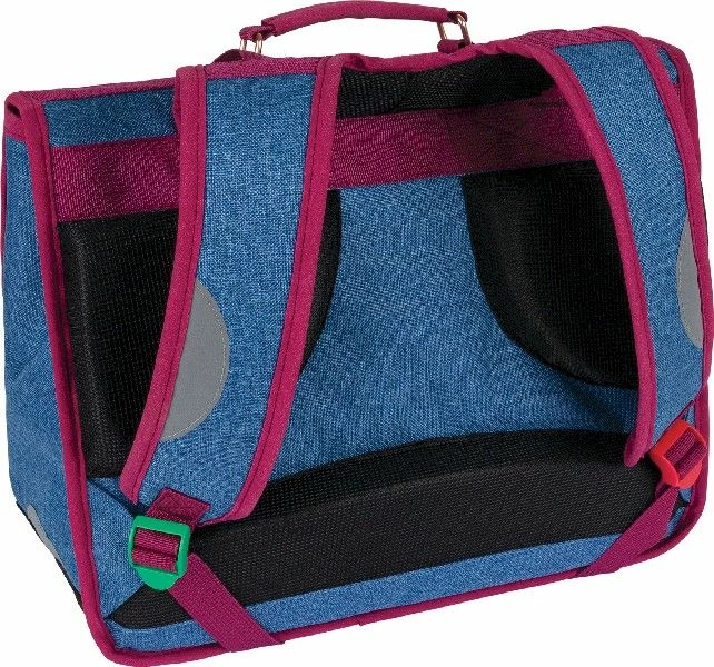 Cartable Fille Vintage 38 Cm Kickers Chiné Façon Jean's Et Rose - Oberthur – Image 2