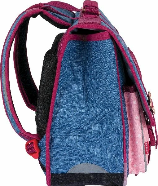 Cartable Fille Vintage 38 Cm Kickers Chiné Façon Jean's Et Rose - Oberthur – Image 6