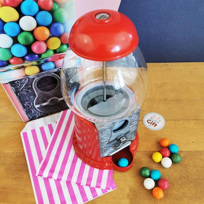 Distributeur En Verre Et MĂ©tal De Bubble-gum 27cm - Boules De Chewing-gum â Image 4