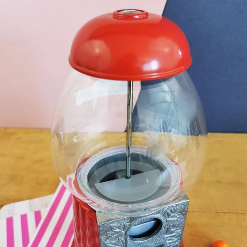 Distributeur En Verre Et MĂ©tal De Bubble-gum 27cm - Boules De Chewing-gum â Image 3