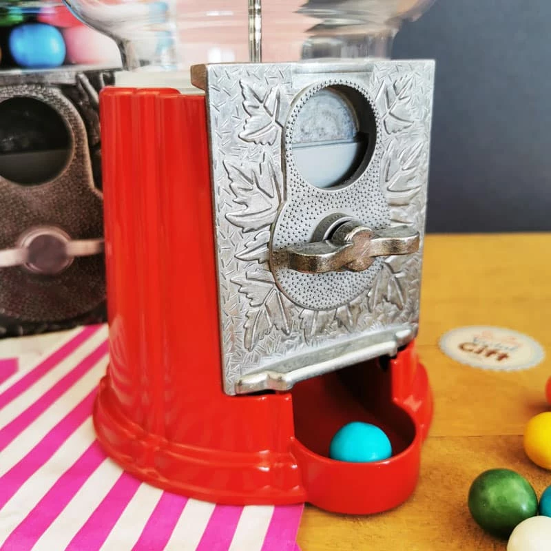 Distributeur En Verre Et MĂ©tal De Bubble-gum 27cm - Boules De Chewing-gum â Image 2