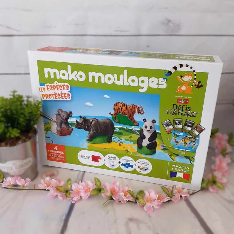 Mako Moulages Les Espèces Protégés - Défi Nature - 4 Moules