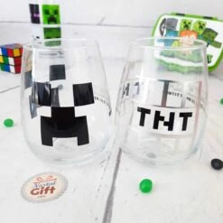 Minecraft - Lot De 2 Verres