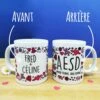 Mug Duo Personnalisable"... + ... = AESD Amour éternel Sans Divorce"
