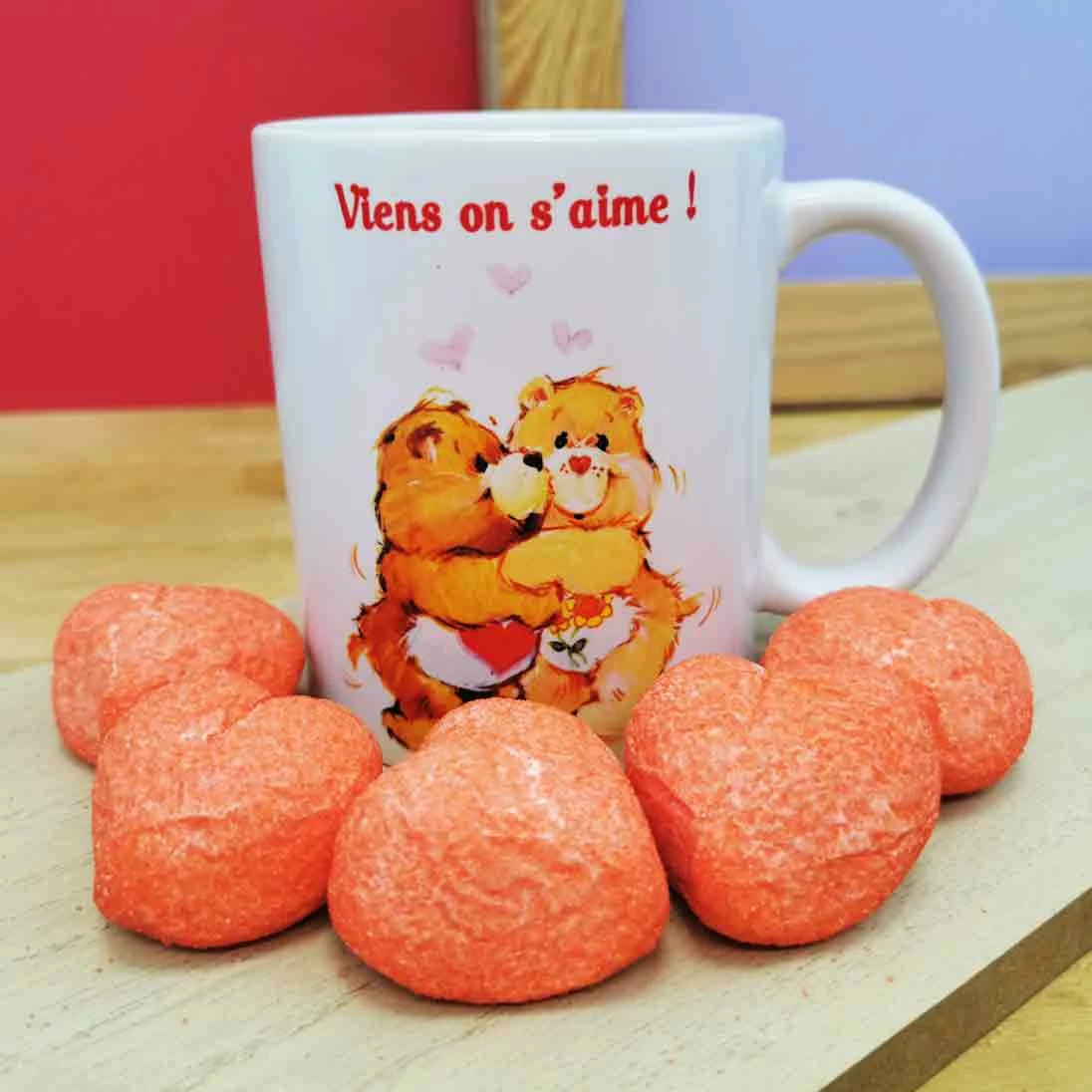 Mug Bisounours Et Ses Guimauves CĆurs (x5) - Viens On S'aime ! â Image 2